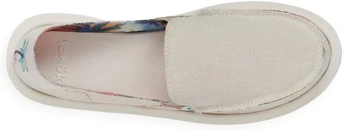 Vista 4 de Sanuk Mocasines Donna Rad Resort para mujer, marfil, talla 7