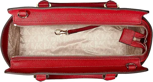 Vista 5 de MICHAEL Michael Kors Selma Medium TZ Satchel para mujer, rojo, talla única