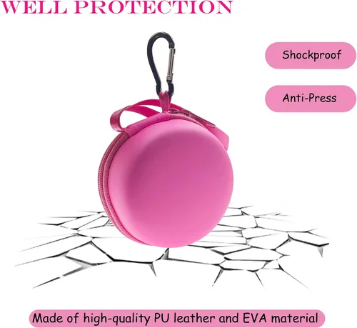 Vista 6 de Hard EVA Case for Bitzee Digital Pet Interactive Virtual Toy (Pink) Soporte de viaje de almacenamiento para mascotas electrónicas virtuales Bitzee
