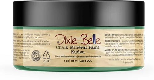 Vista 310 de Pintura para muebles con acabado de tiza Dixie Belle Paint Company - Amatista (4oz) - Pintura mineral de tiza chic púrpura profundo mate