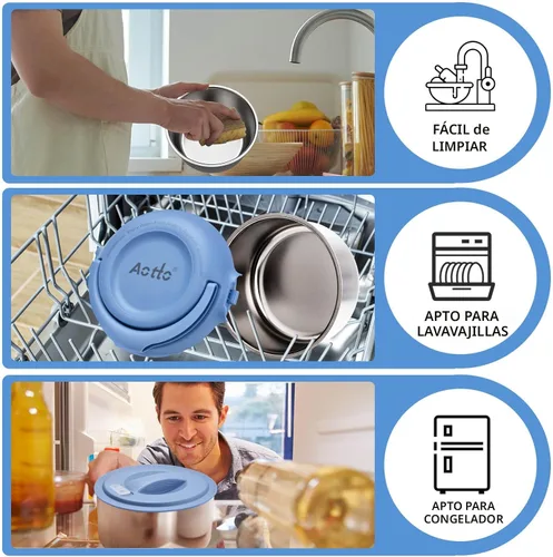Vista 6 de Aotto Lonchera eléctrica, calentador de alimentos portátil de 32 oz, calentador de almuerzo portátil para trabajo/oficina/automóvil/viajes