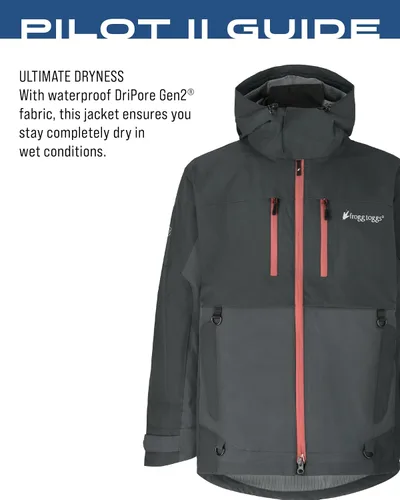 Vista 4 de FROGG TOGGS Pilot 2 Guide - Chaqueta impermeable transpirable de 3 capas para hombre