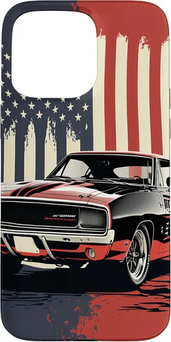 Vista 28 de Funda para iPhone 16, estilo vintage, con bandera de Estados Unidos, para hombre