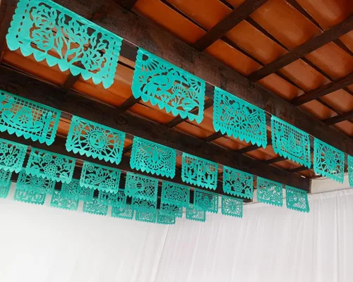 Vista 11 de Cartel de papel picado dorado – Cartel de papel picado dorado mate con purpurina para fiestas, bodas, despedidas de soltera, compromiso, baby
