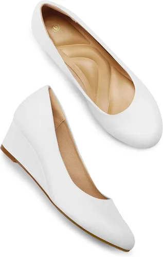 Vista 2 de mysoft Zapatos de vestir de 2 pulgadas con tacón bajo y punta cerrada para mujer