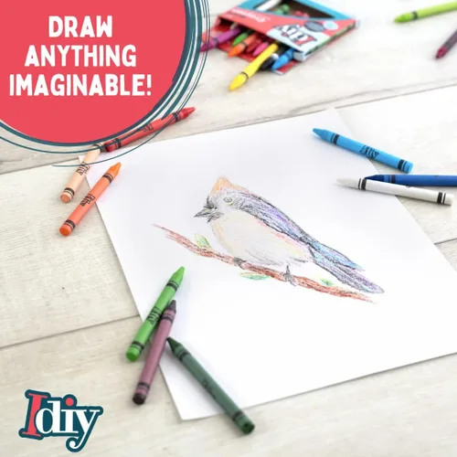 Vista 7 de SCS Direct IDIY - Crayones de cera envueltos a granel, 480 unidades, 8 colores (60 de cada uno), seguridad ASTM probada y pre-clasificada