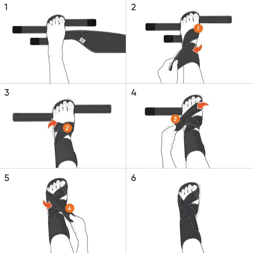 Vista 8 de Férula para Pie Caído - Férula de Tobillo AFO Ajustable para Caminar y Recuperación de Accidente Cerebrovascular, Material Transpirable para Soporte