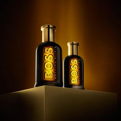 Vista 4 de Hugo Boss Bottled Elixir Parfum – Woody Men's Cologne – With Notes of Incense, Vetiver & Cedarwood Essence – Long Lasting Fragrance