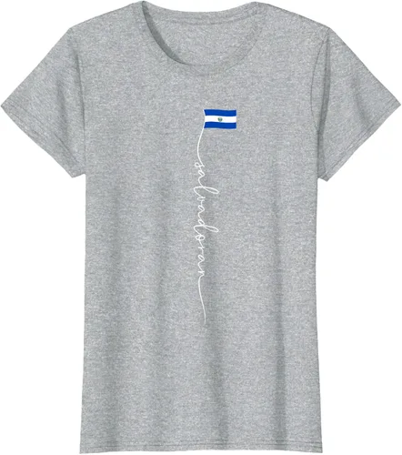 Vista 30 de Camiseta con la bandera salvadoreña de El Salvador
