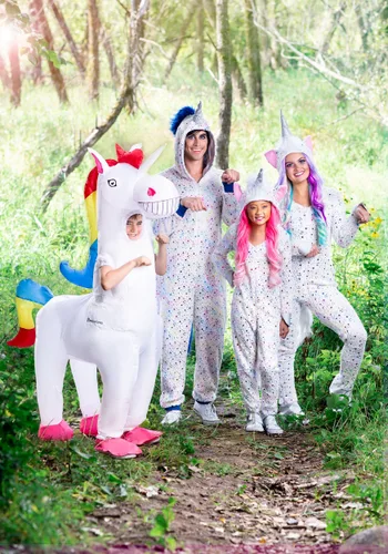 Vista 7 de Disfraz para mujer Magical Unicorn Multicolor