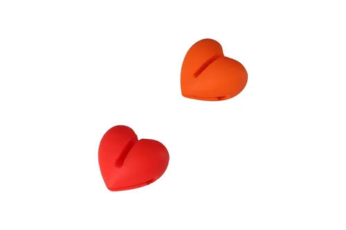 Vista 3 de 2 piezas de silicona antiarañazos con forma de corazón, termómetro para medir la temperatura de dulces, aceite, leche, chocolate, velas, 2