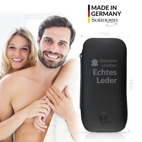 Vista 2 de marQus Juegos de manicura para mujeres y hombres de Solingen Alemania con lima de uñas de vidrio - Kit de aseo de calidad incl. cortaúñas y lima