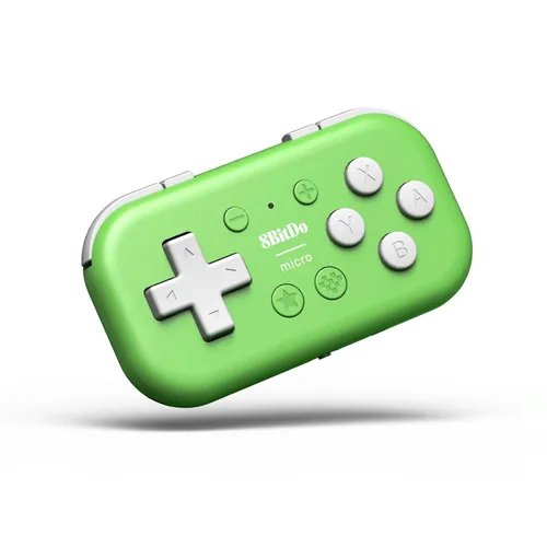 Vista 11 de 8Bitdo Micro Bluetooth Gamepad Pocket-sized Mini Controller for Switch, Android, and Raspberry Pi, Supports Keyboard Mode (Blue)