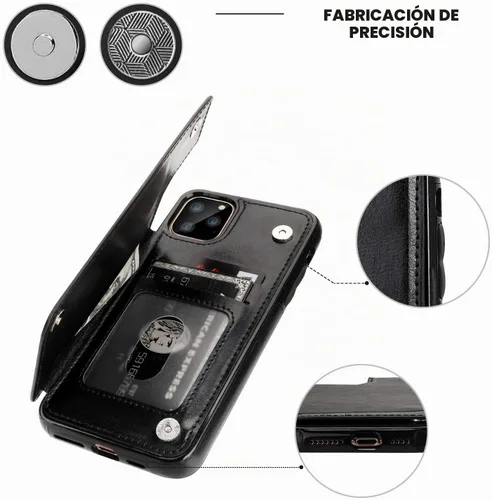 Vista 7 de ONETOP Funda tipo cartera para iPhone 11 Pro Max con tarjetero de crédito