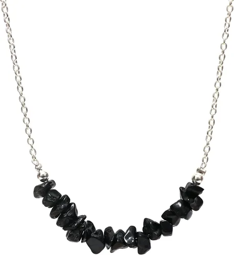 Vista 12 de Gempires - Collar de barra de chips naturales, cristales curativos de energía, regalo de cumpleaños, regalo para ella, joyería de piedras preciosas