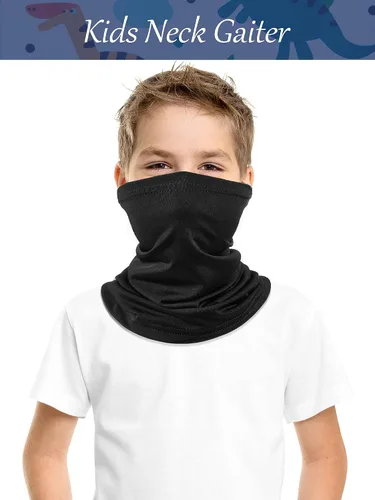 Vista 5 de 4 polainas de cuello para niños, unisex, protección UV, pasamontañas para verano
