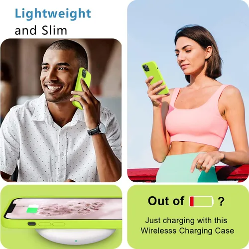 Vista 6 de LOVE 3000 Funda compatible con iPhone 13 Pro Max de 6.7 pulgadas, goma de silicona líquida de alta calidad, forro de microfibra suave antiarañazos