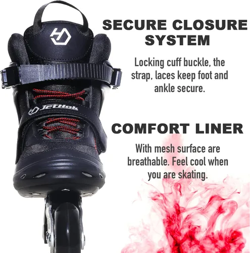 Vista 5 de Patines en línea Advantage Pro para mujer y hombre, patines en línea de fitness para adultos, patines en línea profesionales de aluminio