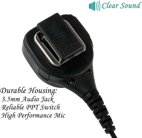 Vista 2 de Micrófono de altavoz para auricular Motorola Walkie Talkie CP200 GP2000 XU1100 PRO1150 MU12 (2 piezas)