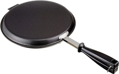 Vista 9 de Shimomura Planning 37547 - Sartén para panqueques de huevo frito, fabricada en Japón, para fuego directo, 3.1 pulgadas (3.1 in), divisores, 4