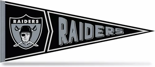 Vista 24 de Rico Industries NFL Retro - Alt 12" x 30" Felt Wall Décor Pennant - Great for Home/Bed Room/Man Cave Décor