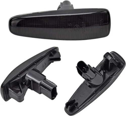 Vista 3 de Luz de marcador lateral ámbar secuencial LED para Mitsubishi Lancer Evolution X Mirage Outlander Sport Front Side Fender Turn Signal Repeater