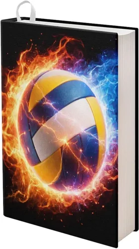 Vista 26 de Rnyleeg Fundas de libro de fútbol americano para niños escolares de 9 x 11 pulgadas, funda elástica para libro de tapa dura, funda protectora