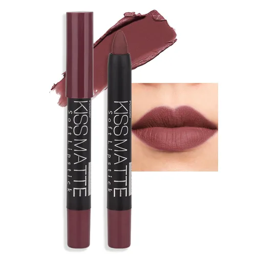 Vista 40 de evpct 3 piezas de lápiz crayón delineador de labios mate metálico rosa natural ligera y lápiz labial Set de larga duración impermeable que coincide