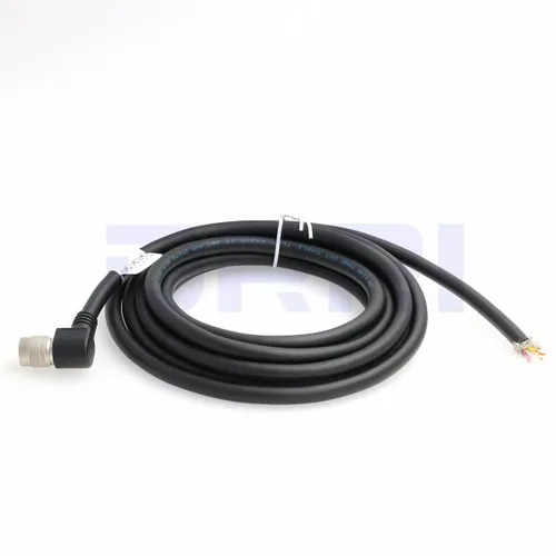 Vista 2 de Hirose de ángulo recto 12Pin hembra HR10A-10P-12S a Leadwires Cable de E/S para cámara Basler Aviator GigE (1M)