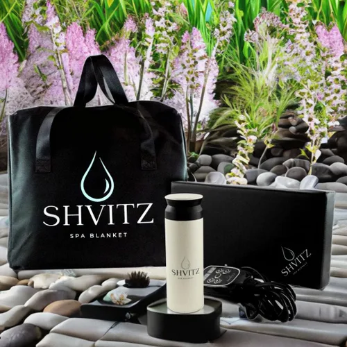 Vista 9 de Manta de sauna infrarroja Shvitz - Sauna portátil para terapia de infrarrojos lejanos en casa para desintoxicar y relajar tu cuerpo y mente