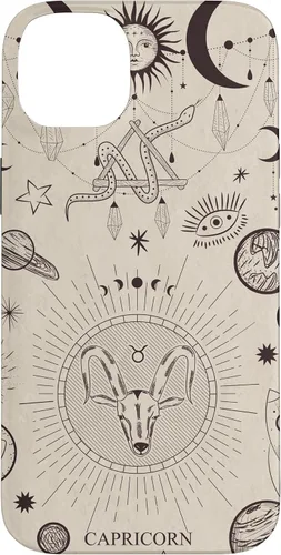 Vista 15 de Estuche estético para iPhone 12/12 Pro astrológico celestial con signo del zodiaco Capricornio