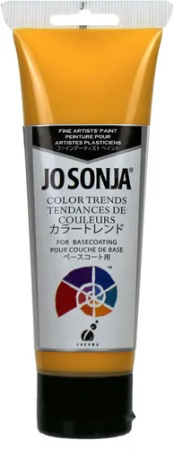 Vista 8 de Jo Sonja Color Trends - Tubo acrílico de flujo mate de 4 onzas - Latón antiguo
