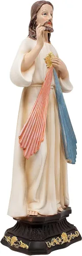 Vista 2 de DVDMATINEMOVIES - Estatua de resina de la Divina Misericordia, varios tamaños, material de resina, estatua de Divina Misericordia, decoración