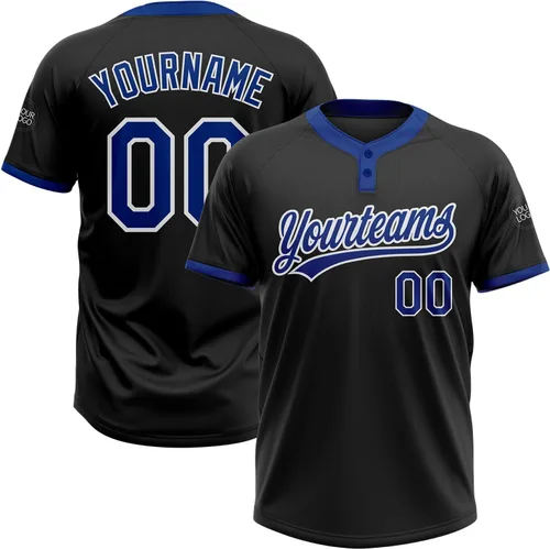 Vista 41 de Camisetas de béisbol personalizadas con dos botones, camisetas de sóftbol personalizadas con logotipo de nombre cosido para hombres, mujeres