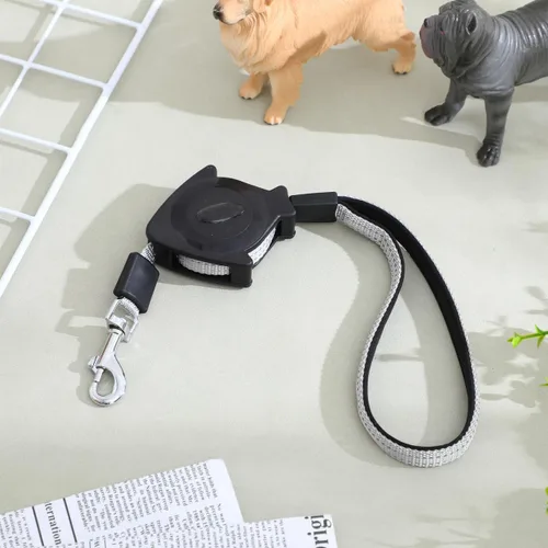 Vista 8 de Alipis Correa retráctil para perros pequeños, cuerda de tracción telescópica automática con mango ergonómico, agarre cómodo para entrenamiento