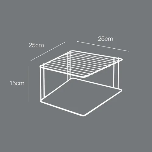 Vista 3 de Metaltex - Organizador de cocina con revestimiento de polítermo, organizador de cocina, ahorro de espacio, con revestimiento de polímero, plateado