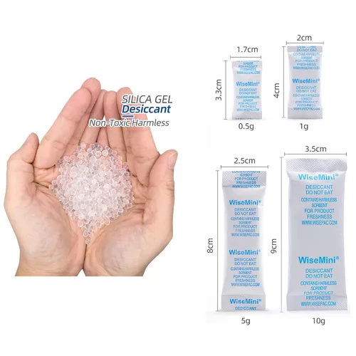 Vista 5 de Wisesorb Paquetes de gel de sílice, 0.02 oz 600 paquetes, desecante de grado alimenticio, paquetes desecantes, gel de sílice para alimentos