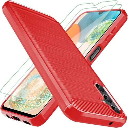 Vista 8 de Osophter Funda para Galaxy A14 5G, Samsung Galaxy A14 5G Funda con protector de pantalla de absorción de golpes Flexible TPU Caucho Protector