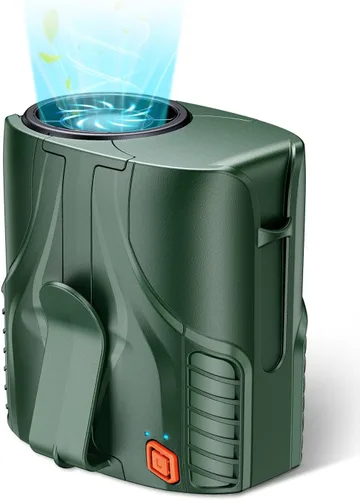 Vista 14 de 2025 Ventilador de cintura portátil personal y ventilador de cuello, motor sin escobillas de 14000RPM, tiempo de funcionamiento recargable de 40H