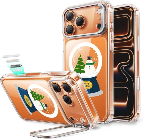 Vista 46 de ESR Funda para iPhone 13 Pro, compatible con MagSafe, protección de grado militar a prueba de golpes, soporte de anillo de cámara integrado, funda
