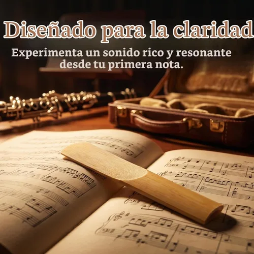 Vista 3 de NANYI Cañas tradicionales para clarinete Bb, 10 piezas con estuche portátil (fuerza 2.0)
