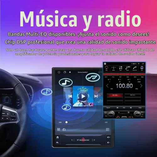 Vista 7 de Para Hyundai Sonata 2011-2014 Tesla Style Car CarPlay Android Navegación Automática Estéreo GPS Radio Cámara Inversa 9.7 "IPS Pantalla Táctil
