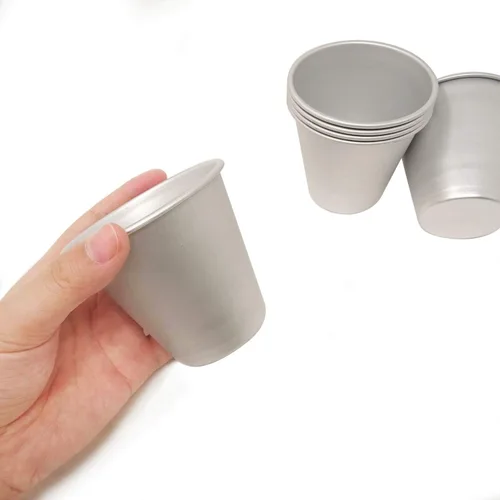 Vista 6 de Honbay Tazas de pudín de aluminio, 6 udines, moldes de chocolate fundido para cocinar