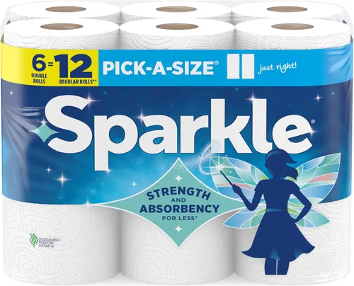 Vista 12 de Toallas de papel Sparkle, 12 = 16 rollos regulares, blanco moderno, tamaño a elección