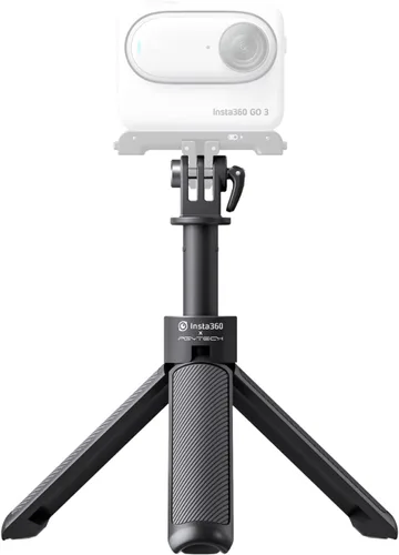 Vista 5 de Insta360 Mini trípode 2 en 1, palo de selfie ligero y trípode, compatible con Insta360 Ace/GO/Link/X Series, negro
