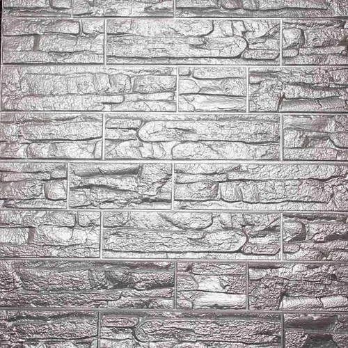 Vista 8 de Paneles de pared de espuma autoadhesivos 3D, cubren 5.7 pies cuadrados, adhesivos de papel tapiz de piedra de ladrillo para decoración de pared