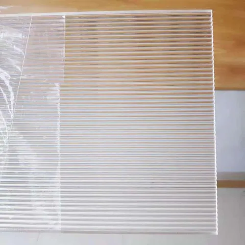 Vista 3 de Plexiglass Perpex 1/8' acrílico rayado tablero de onda, 12in PMMA/acrílico raya raya hoja