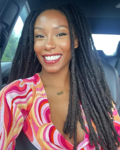 Vista 26 de Extensiones de Cabello Humano Loc Extensiones de Cabello Humano 4 Pulgadas 10 Hebras 0.08 Pulgadas de Ancho Hechas a Mano Extensiones de Rastas 0.1