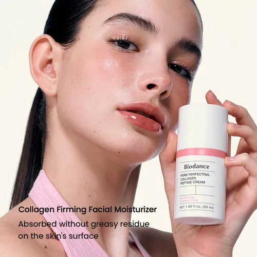Vista 7 de BIODANCE Collagen Plumper Duo: suero de péptido de colágeno perfeccionador de poros e hidratante facial, juego coreano de cuidado de la piel