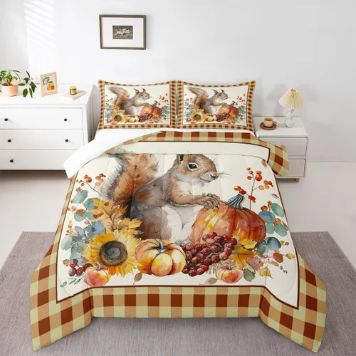 Vista 40 de Lindo juego de edredón de murciélago tamaño Queen con diseño de animales de Feliz Halloween, 3 piezas para decoración de habitación de niños